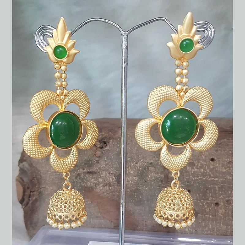 Trendy Drop Earrings-Shreeji Gold Plated Jhumki Earrings