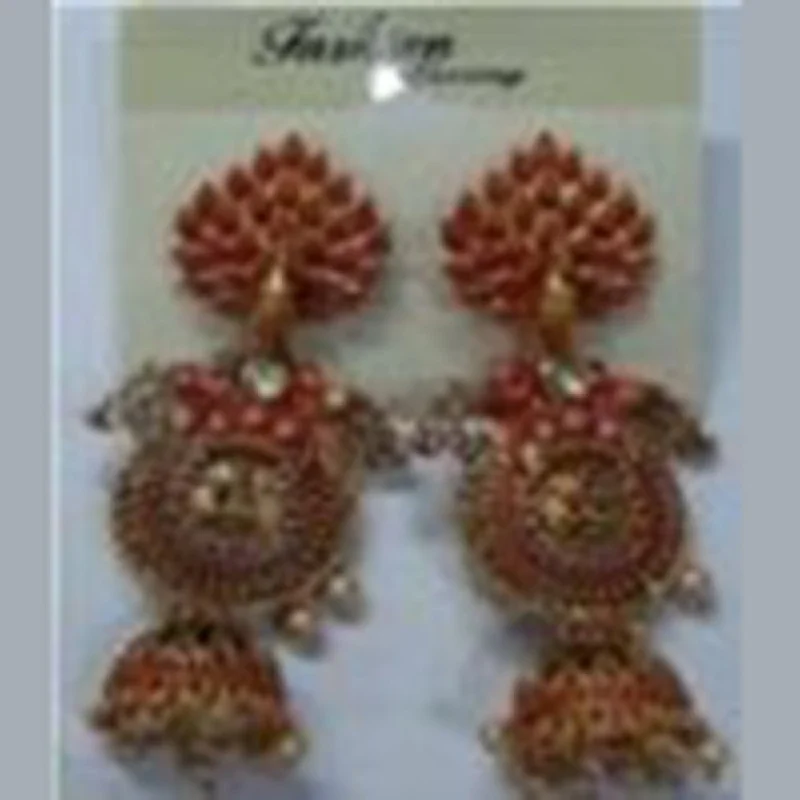 Colored Gemstone Earrings-Infinity Jewels Jhumki Earrings