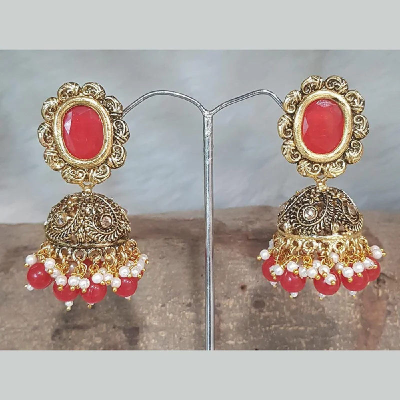 Boho Drop Earrings-Shreeji Gold Plated Jhumki Earrings