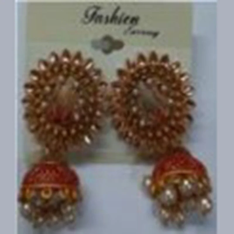 Stud Earrings with Stones-Infinity Jewels Jhumki Earrings