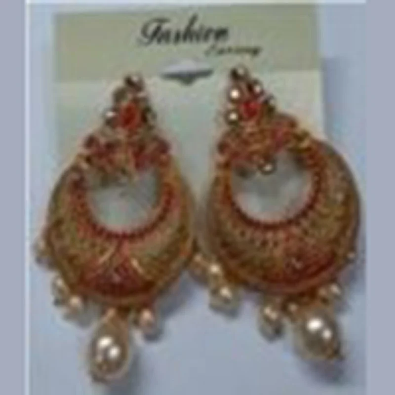 Ethnic Style Earrings-Infinity Jewels Gold Plated Jhumki Earrings