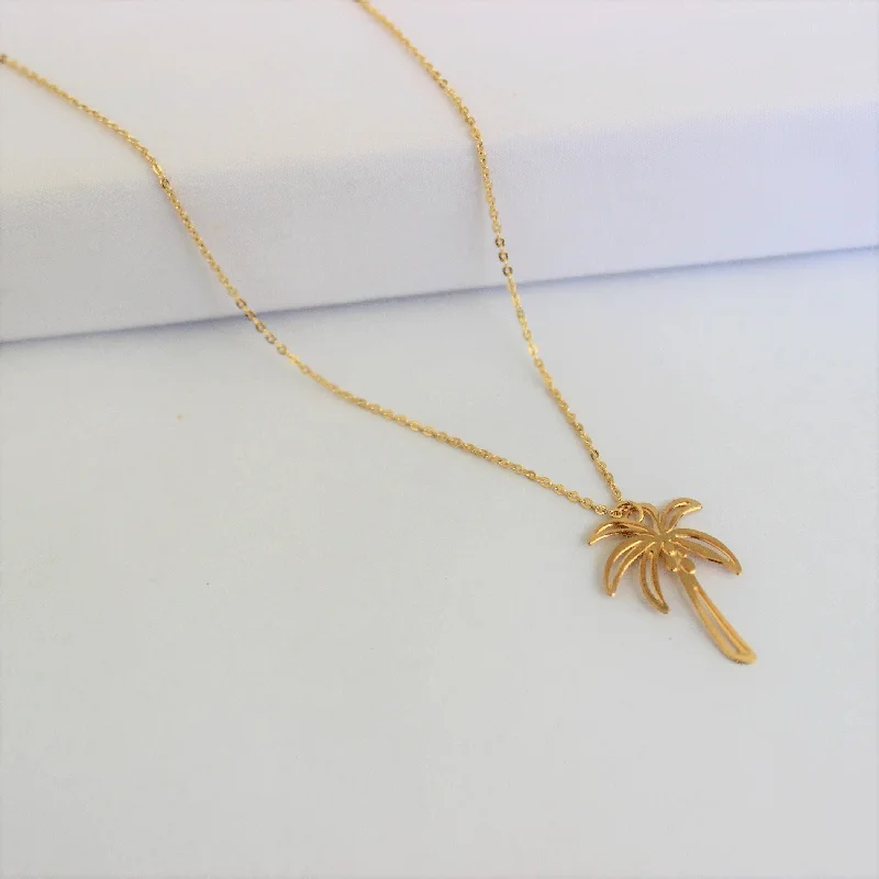 Luxury Diamond Necklace-Coconut Tree Necklace