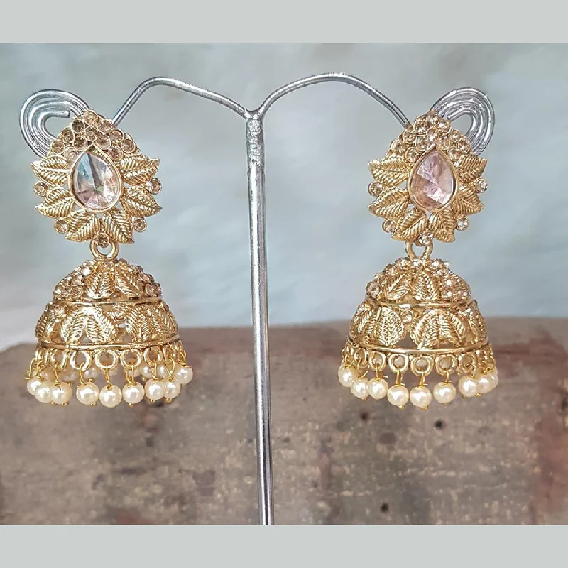 Custom Hoop Earrings-Shreeji Gold Plated Jhumki Earrings