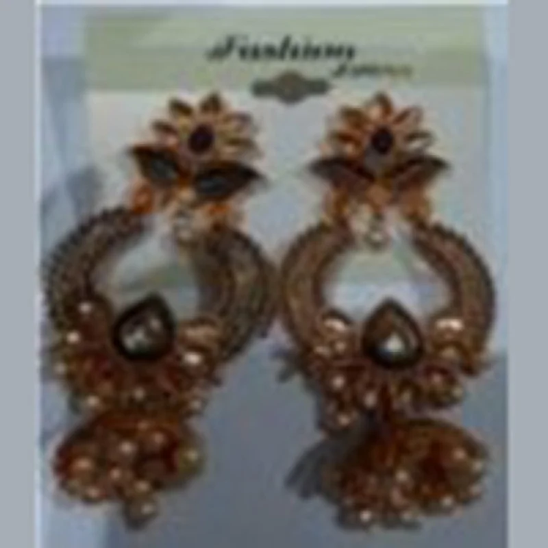 Silver Ring Earrings-Infinity Jewels Jhumki Earrings