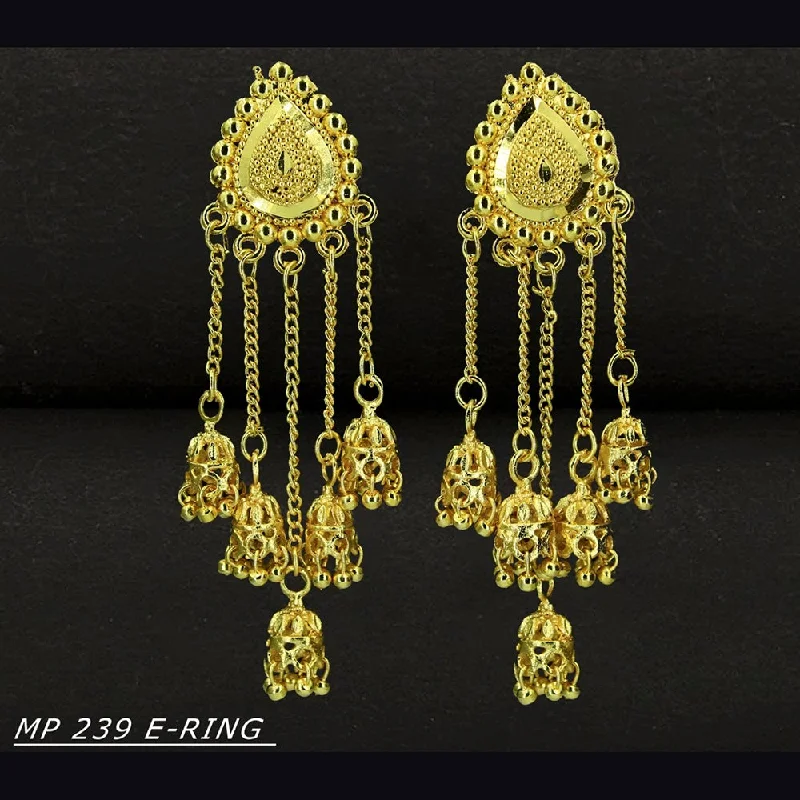 Semi Precious Stone Earrings-Mahavir Forming Gold Plated Dangler Earrings  - MP 239 E Ring