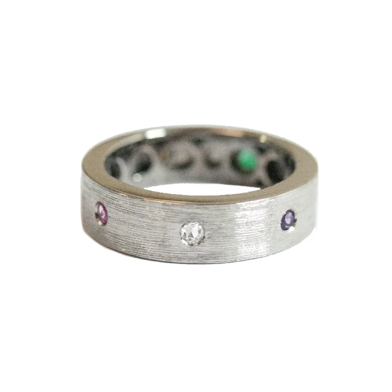 Matching Couple Rings-Nick Equality Band Silver