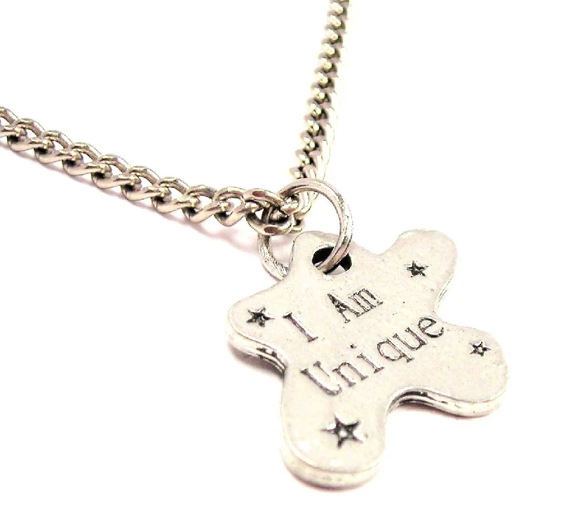 Women’s Elegant Necklace-I Am Unique Single Charm Necklace