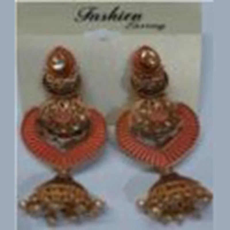 Simple Gold Earrings-Infinity Jewels Jhumki Earrings