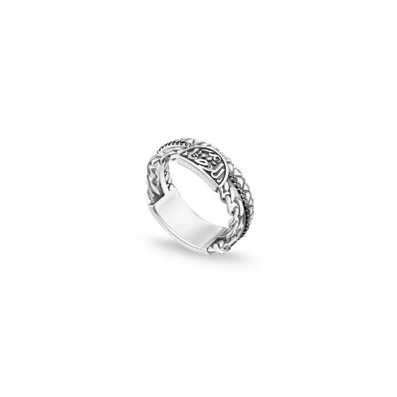 Oval Diamond Ring-Contentment Ring