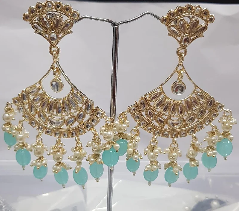 Elegant Gold Earrings-Shreeji Austrian Stone Gold Plated Dangler Earrings-ShreejiEar21