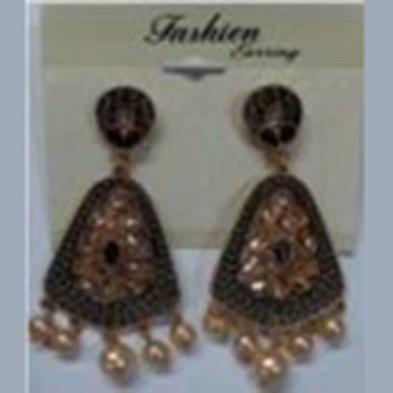 Women’s Fashion Earrings-Infinity Jewels Gold Plated Dangler Earrings