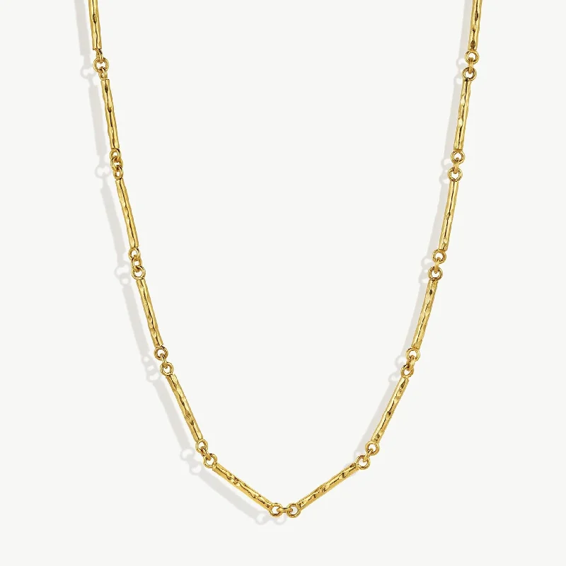 Silver Drop Necklace-Nyundo Chain Necklace