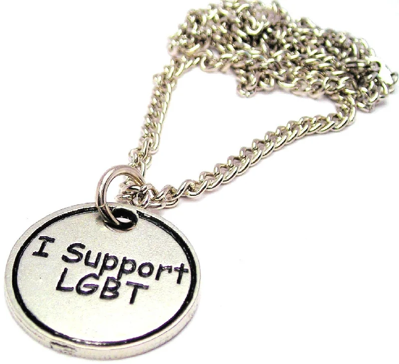 Bridal Necklace Set-I Support LGBT Single Charm Necklace