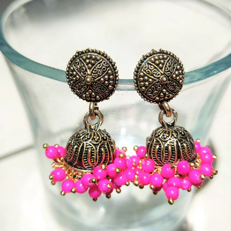 Luxury Pearl Earrings-H K Fashion Gold Plated Jhumki Earrings