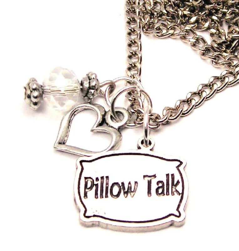 Personalized Star Necklace-Pillow Talk Necklace with Small Heart