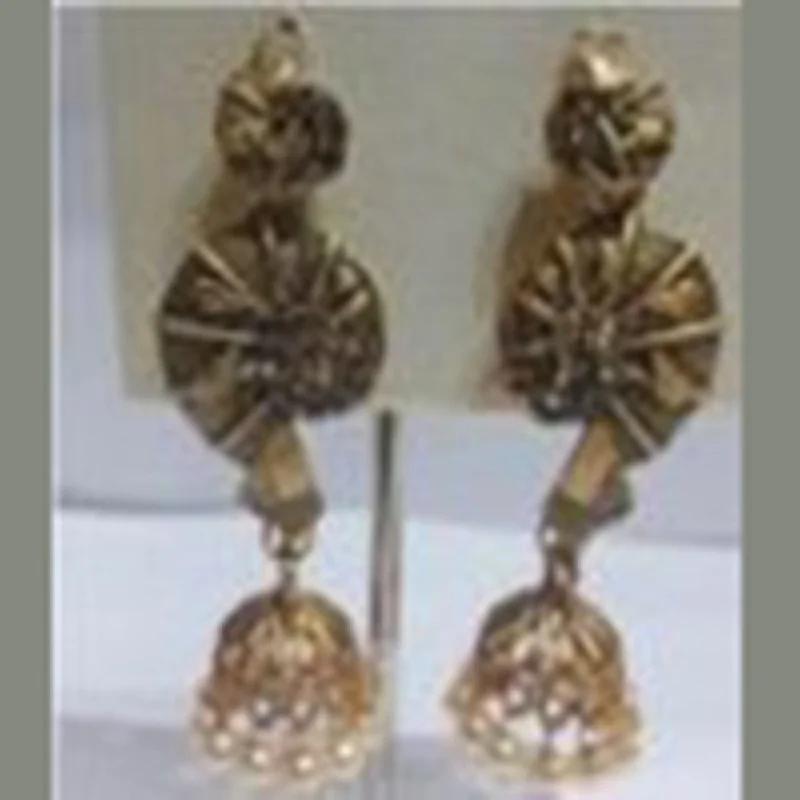 Unique Pearl Earrings-Infinity Jewels Gold Plated Jhumki Earrings