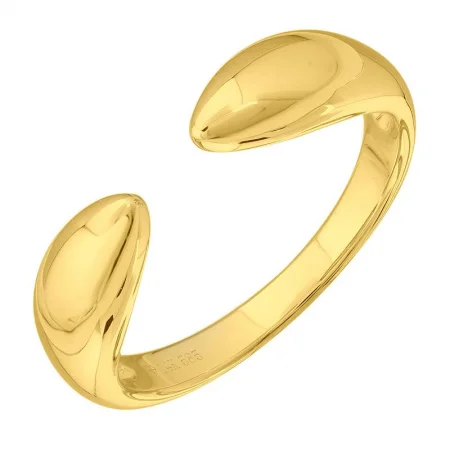 Yellow Gold Wedding Ring-Solid Gold Thick Claw Ring