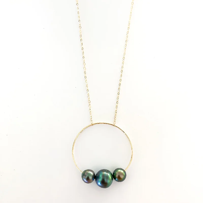 Natural Stone Necklace-Mahina Tahitian Pearl Necklace