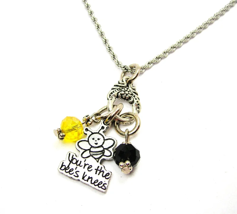 Simple Choker Necklace-You're The Bee's Knees Catalog Necklace  - Black & Yellow