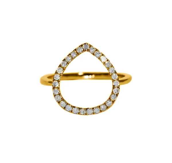 Wedding Ring with Yellow Diamonds-Chloe Ring