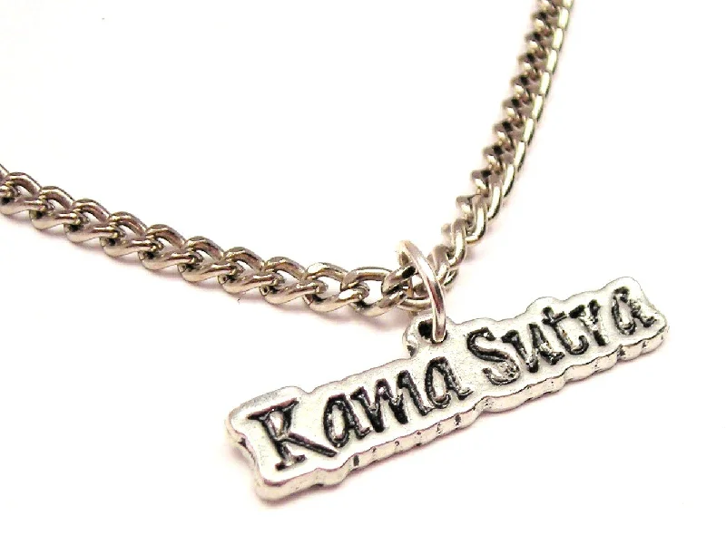 Retro Gold Necklace-Kama Sutra Single Charm Necklace