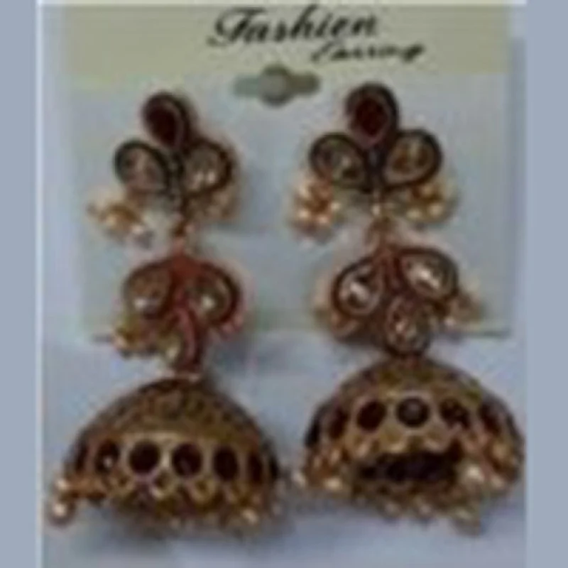 Layered Pearl Earrings-Infinity Jewels Jhumki Earrings