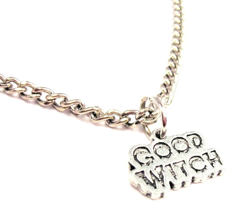 Birthstone Pendant Necklace-Good Witch Single Charm Necklace