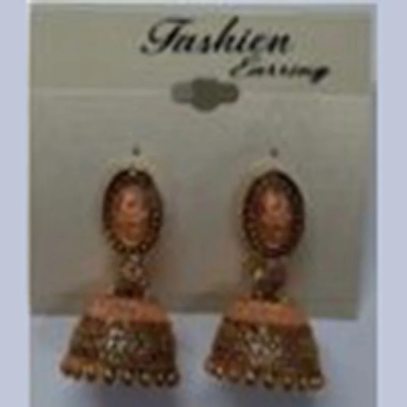 Small Dangle Earrings-Infinity Jewels Gold Plated Jhumki Earrings