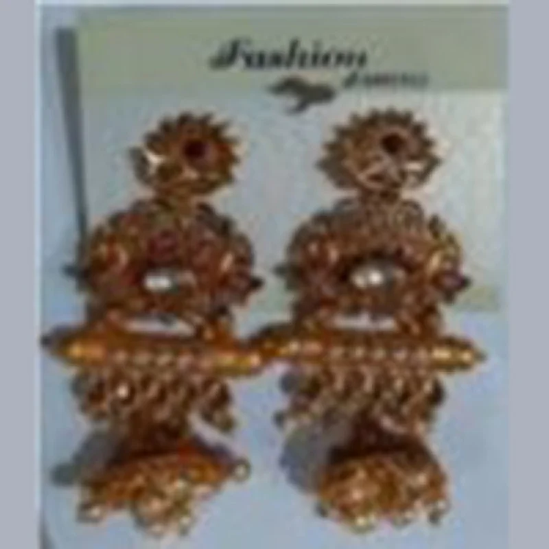 Swarovski Crystal Earrings-Infinity Jewels Jhumki Earrings