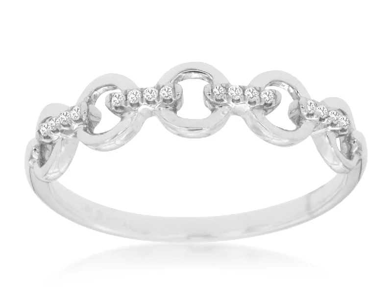 Gemstone Eternity Ring-Open Circles Diamond Band