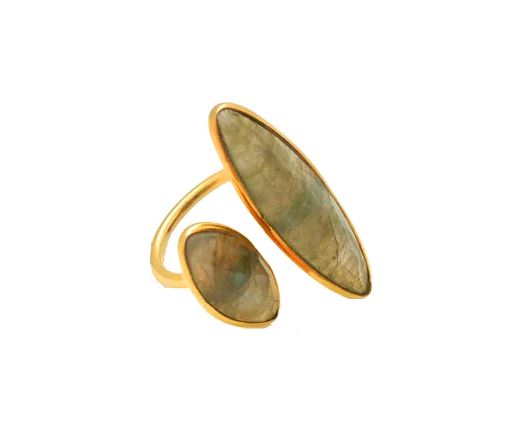 Stylish Gold Ring-SLYVER LAB RING