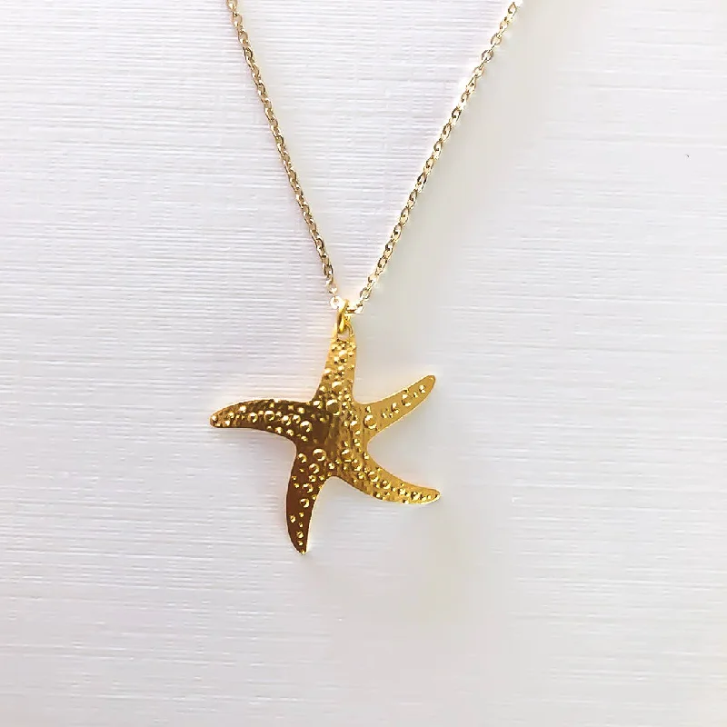 Custom Pendant Necklace-Dancing Starfish Necklace