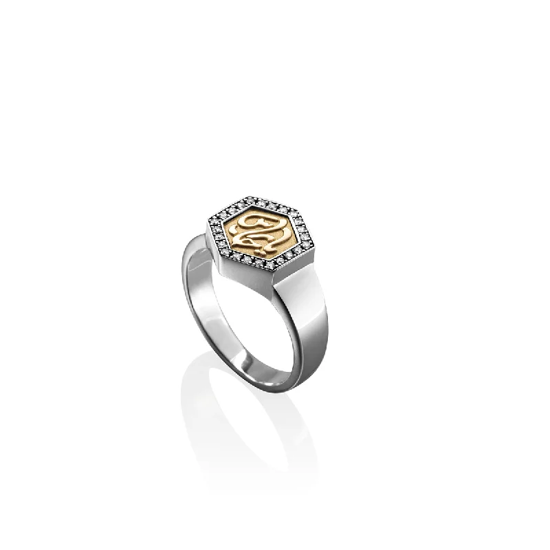 Modern Diamond Ring-Guardian Ring