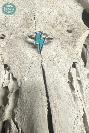 Unique Sapphire Ring-Strike Of Turquoise Ring