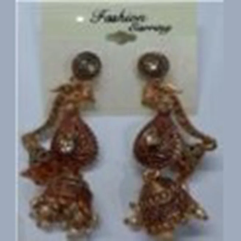 Glitter Earrings-Infinity Jewels Jhumki Earrings