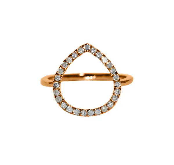 Custom Diamond Promise Ring-Chloe Ring Rose Gold