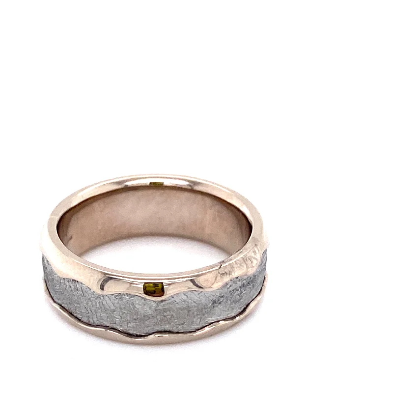 Diamond Eternity Ring-Chris Ploof Meteorite & Palladium Band