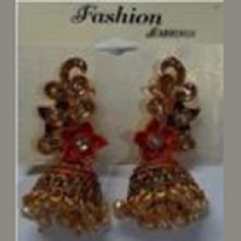 Elegant Vintage Earrings-Infinity Jewels Gold Plated Jhumki Earrings