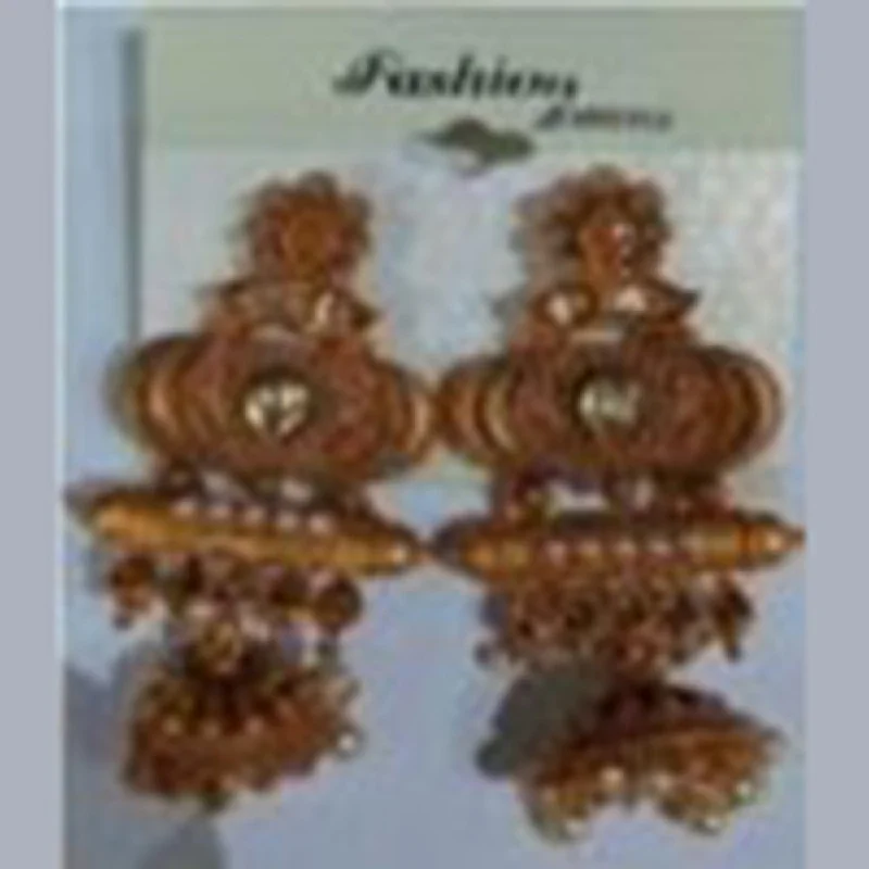 Large Gem Earrings-Infinity Jewels Jhumki Earrings