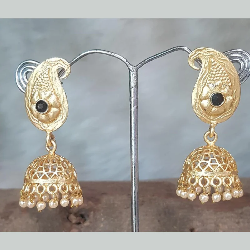 Hoop Earrings with Charms-Shreeji Gold Plated Jhumki Earrings