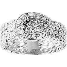 Solitaire Engagement Ring-Kelly Herd Rope Buckle Ring