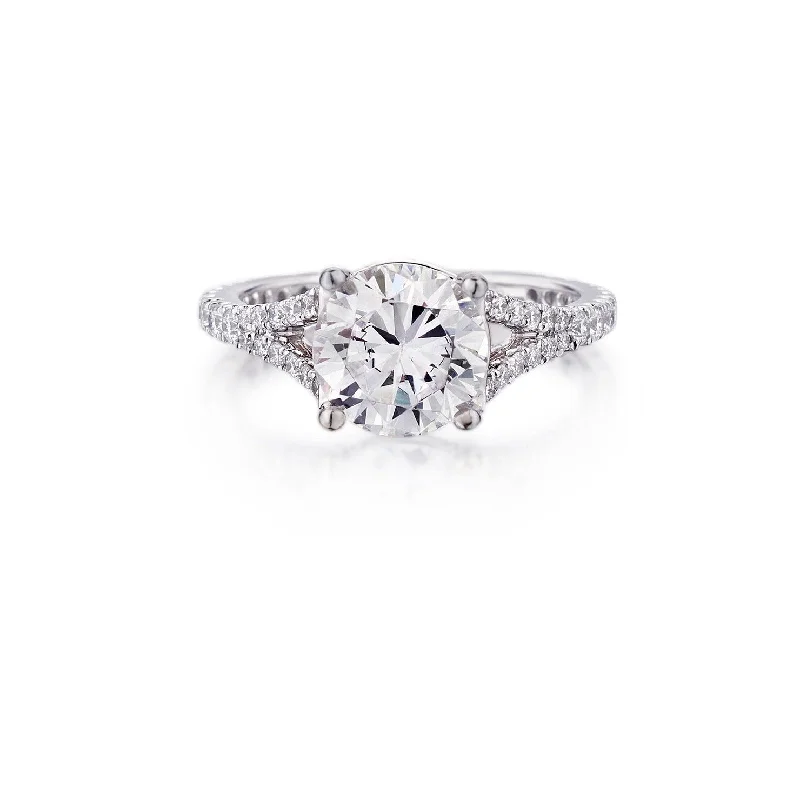 Vintage Diamond Ring-Round Brilliant Cut Diamond Ring