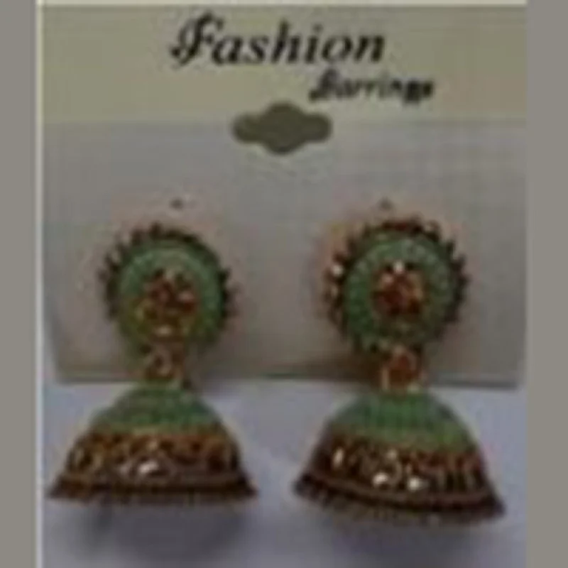 Trendy Earrings for Young Women-Infinity Jewels Gold Plated Jhumki Earrings