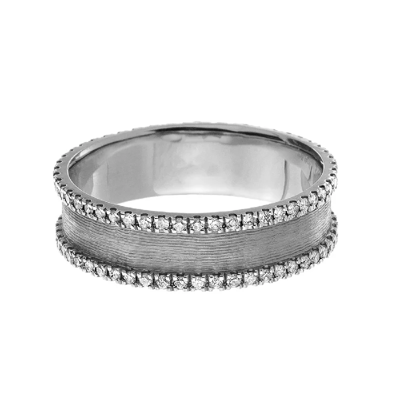 Sapphire Ring for Women-Hollie Mini Band Silver