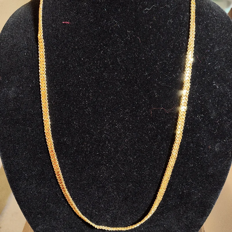 Trendy Long Necklace-Gorgeous Long Chain Gold Plated With Beautiful Design