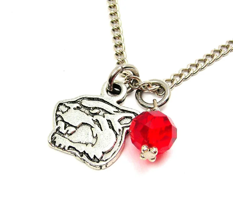 Large Crystal Necklace-Panther Mascot Necklace