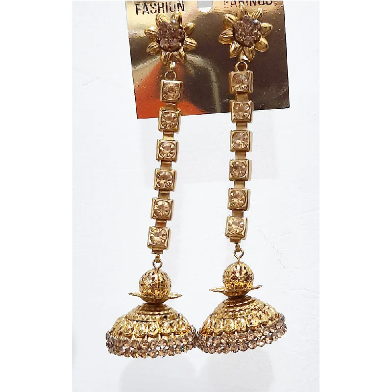 Stud Earrings for Women-Martina Jewels Austrian Stone Jhumki Earrings