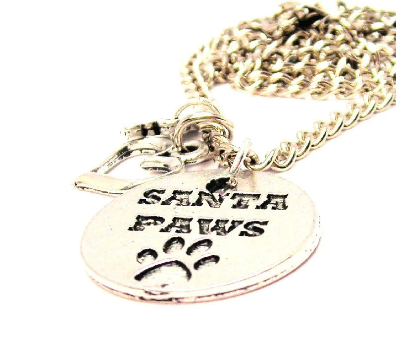 Retro Style Necklace-Santa Paws Little Love Necklace