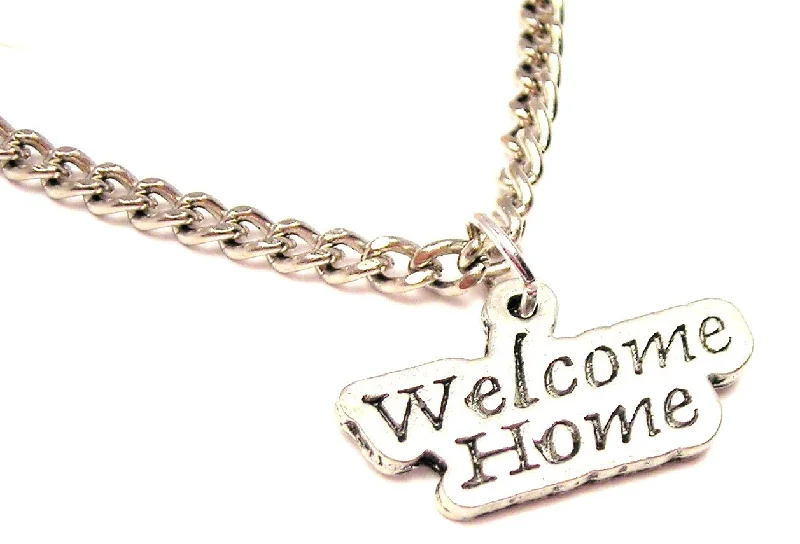 Multi-Layer Necklace-Welcome Home Single Charm Necklace