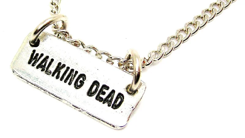 Gold Chain Necklace for Men-Walking Dead Single Charm Necklace